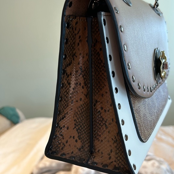 Coach Parker with Rivets Snakeskin - Picture 5 of 8